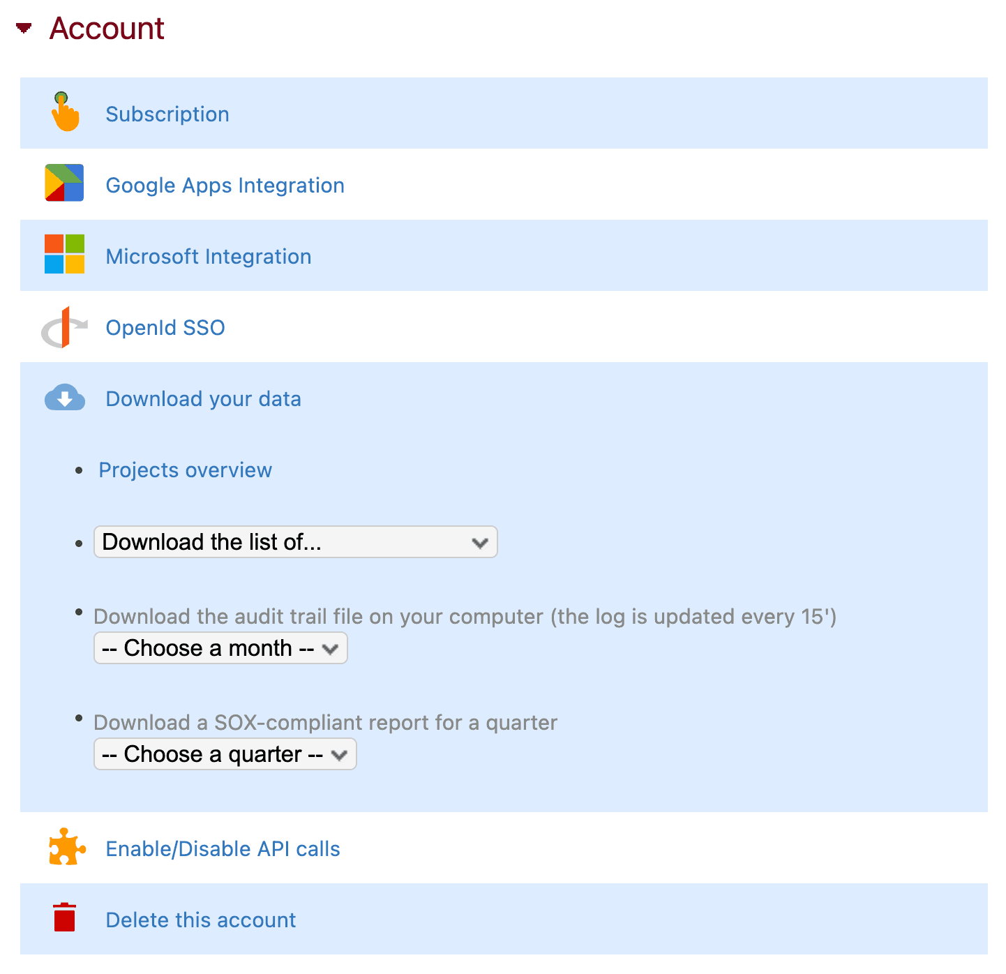 Download data